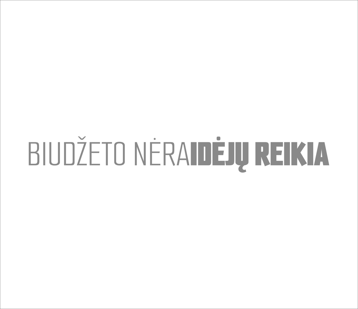 Juodas pirkinių krepšys dvigubu dugnu "Biudžeto nėra, idėjų reikia."