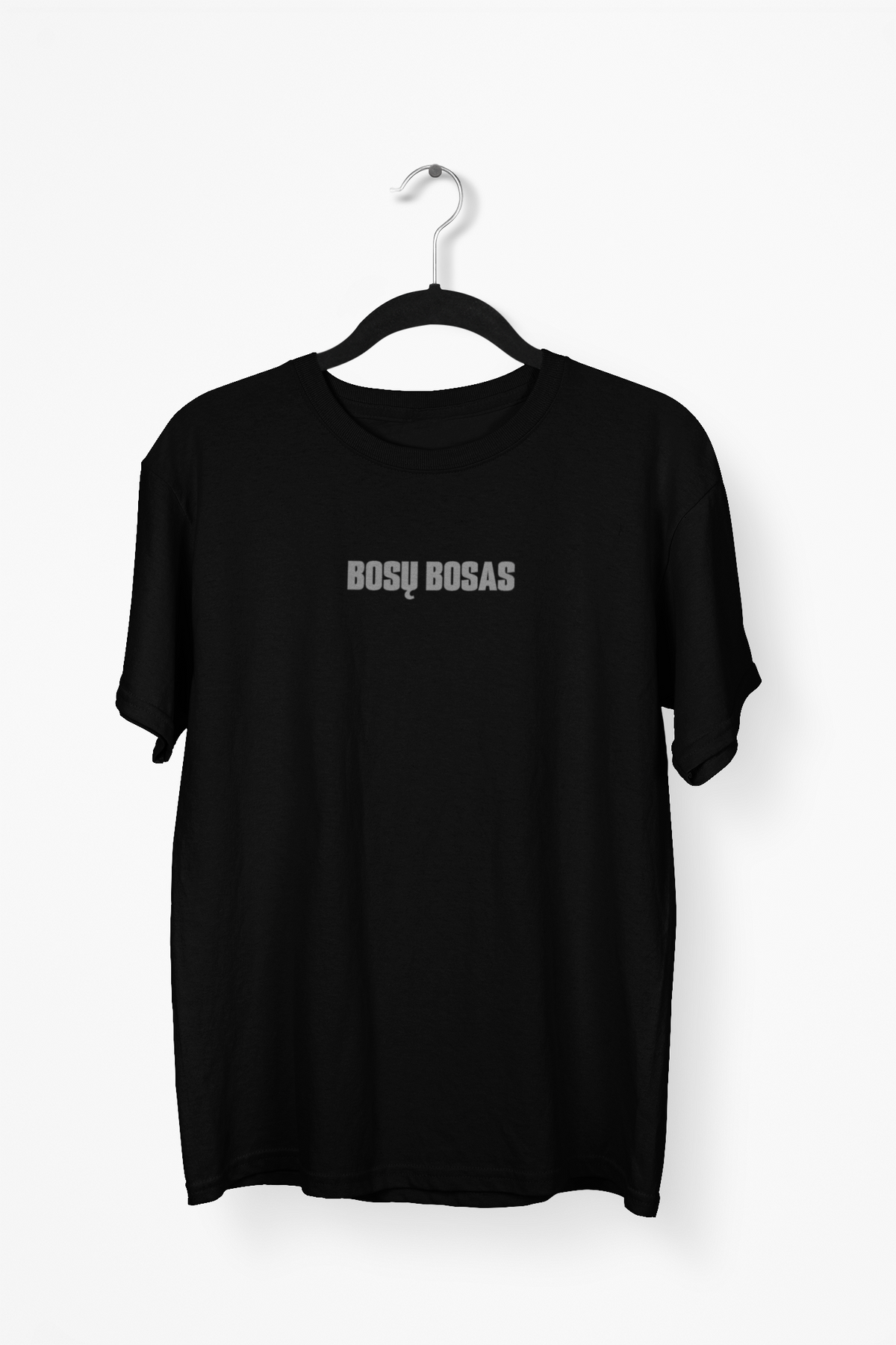 Juodi Unisex marškinėliai "BOSŲ BOSAS"