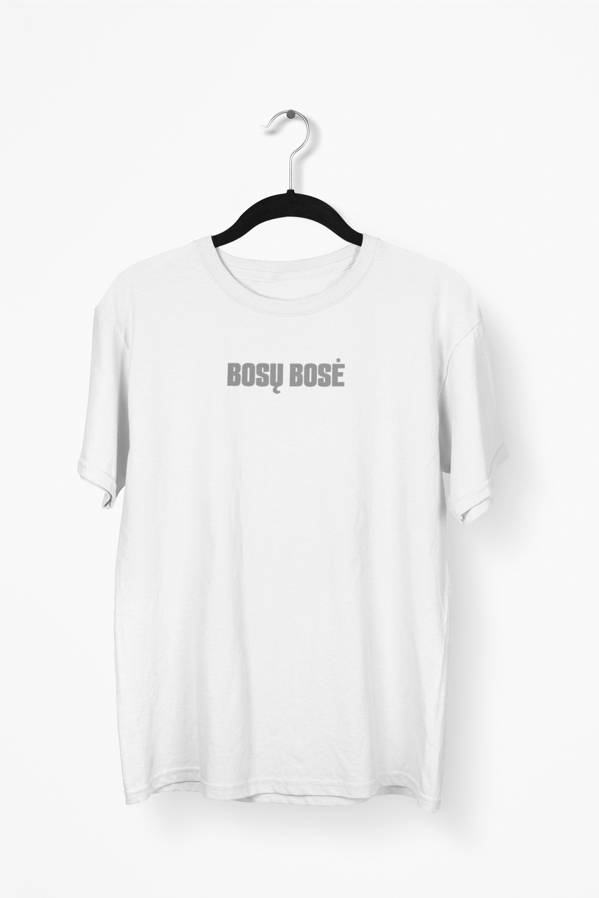 Balti Unisex marškinėliai "BOSŲ BOSĖ"