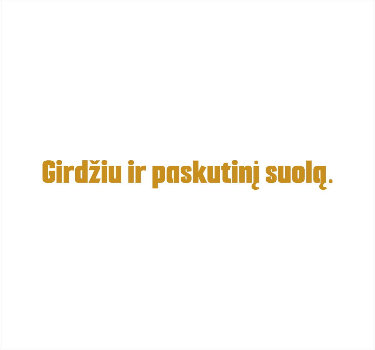 Juodas Unisex džemperis be gobtuvo "Girdžiu ir paskutinį suolą".