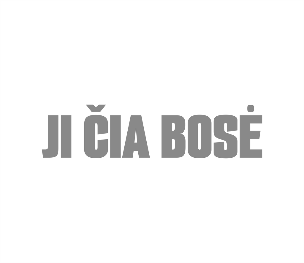 Tamsiai mėlynas UNISEX džemperis be gobtuvo "Ji čia bosė."